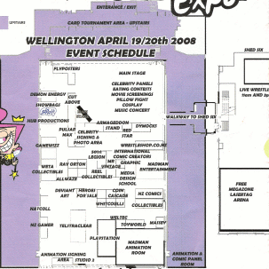 Map of the Armageddon 08 Expo