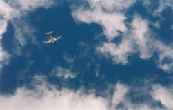 Corsair high in the blue sky. (57Kb jpeg)