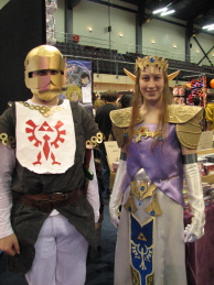 Zelda and Link costumes. My pick of the best on the day.