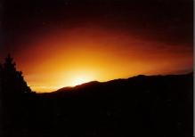 Photograph of a Sunset over the West Hills.